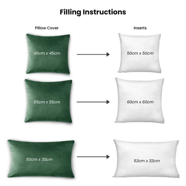 Velvet Cushion Covers Square Sofa Pillow Cases Pack of 4, 3, 2  Bed Sofa Decor