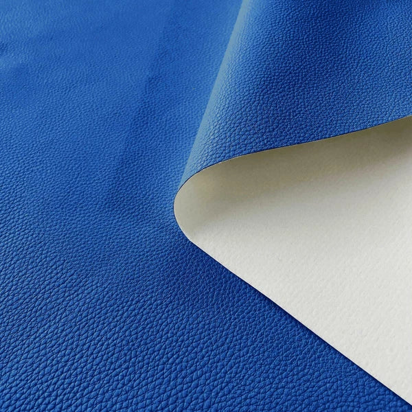 Pb017 Cushion Cover*Middle Blue*Faux Leather synthetic Litchi Skin Box Sofa Seat