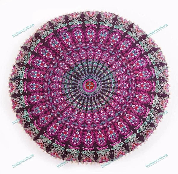 Cushion Cover Traditional Art Yoga Home Decor Sofa Pillow Cover Case