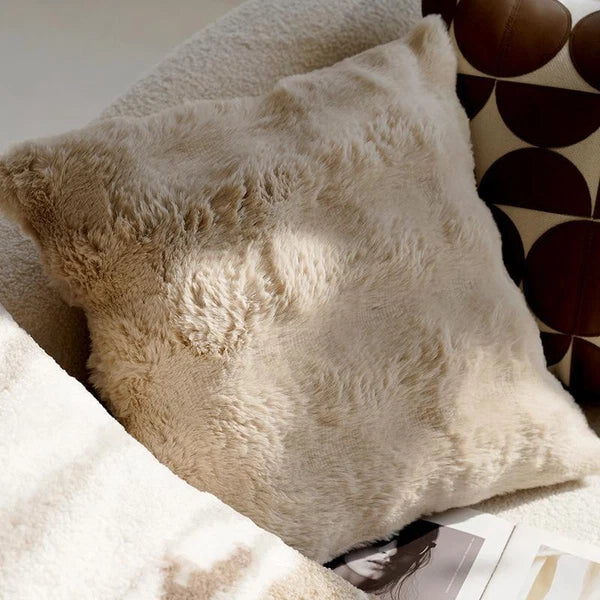 45x45cm Brown Vintage Nordic Throw Pillow Cover Cream Light Luxury Sofa Cushion