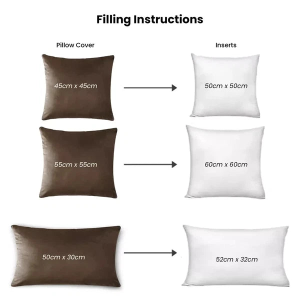 Velvet Cushion Covers Square Sofa Pillow Cases Pack of 4, 3, 2  Bed Sofa Decor
