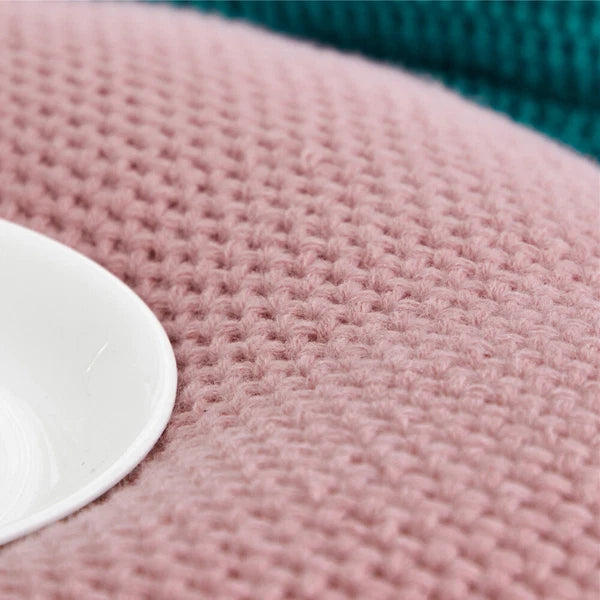 18'' Knitted Pillowcase Buttons Sofa Bed Throw Waist Cushion Covers Home Decor