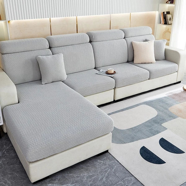 1 2 3 4 Seater Sofa Cushion Covers Jacquard Stretch Couch Seat Slipcover