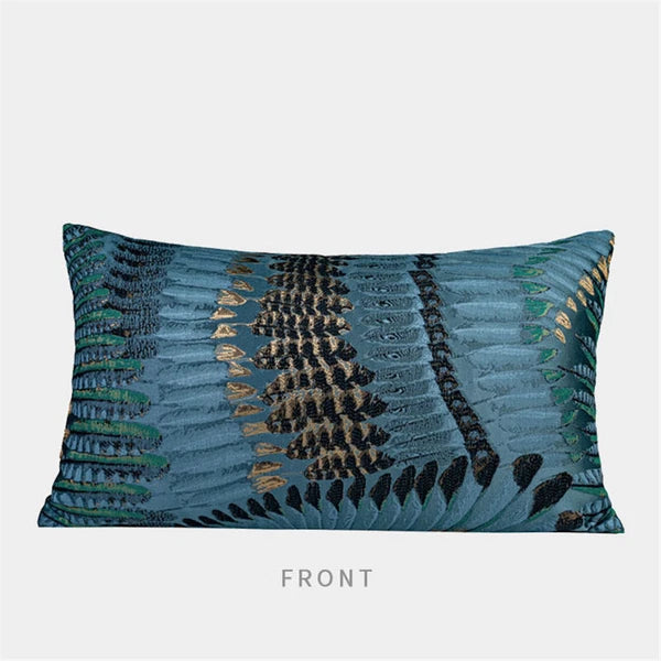 Luxury Vintage Jacquard Fabric Throw Pillow Covers Sofa Bed Cushion Covers Case