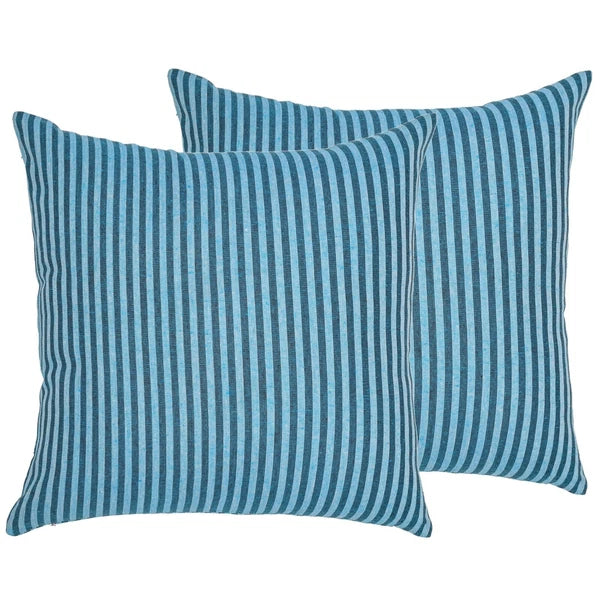 Cotton Cushion Covers Throw Pillow Cover Case Striped Home Sofa Decor-Set of 2