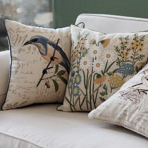 Luxury Cushion Covers for Living Room Sofa Cushion Cover Embroidery Pillowcase