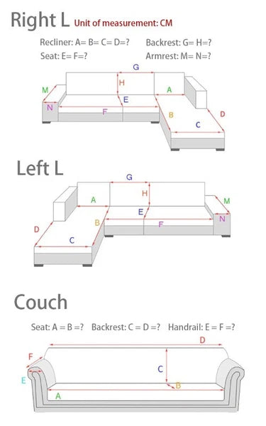 Sofa Seat Cushion Covers for Living Room Cushion Chaise Longue Corner L Shape