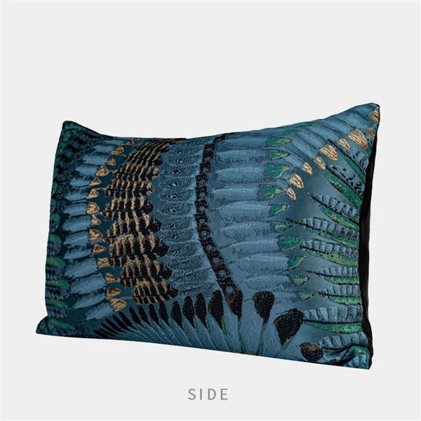 Luxury Vintage Jacquard Fabric Throw Pillow Covers Sofa Bed Cushion Covers Case