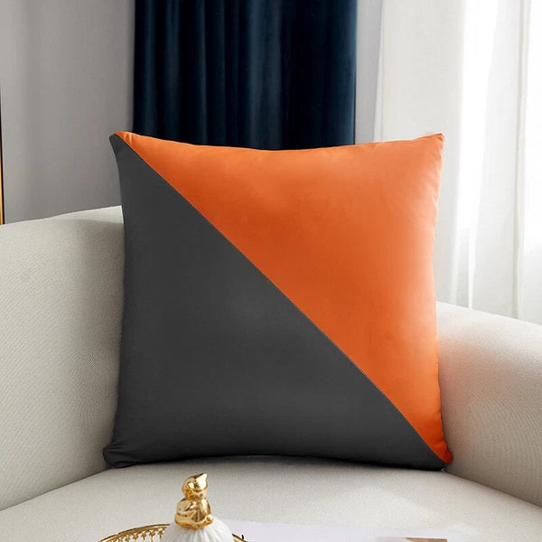 PU Leather Throw Pillow Case Decorative Cushion Cover Sofa Bed Home Decor