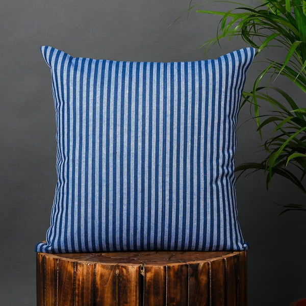 Cotton Cushion Covers Throw Pillow Cover Case Striped Home Sofa Decor-Set of 2