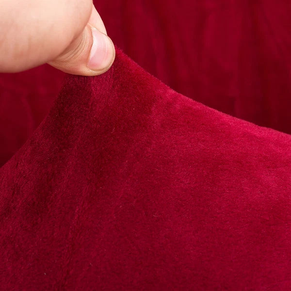 Velvet Armless Sofa Bed Cover Folding Futon Cover Sofa Slipcover 180-210cm