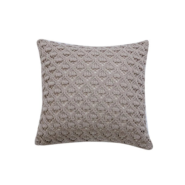 18'' Knitted Pillowcase Buttons Sofa Bed Throw Waist Cushion Covers Home Decor