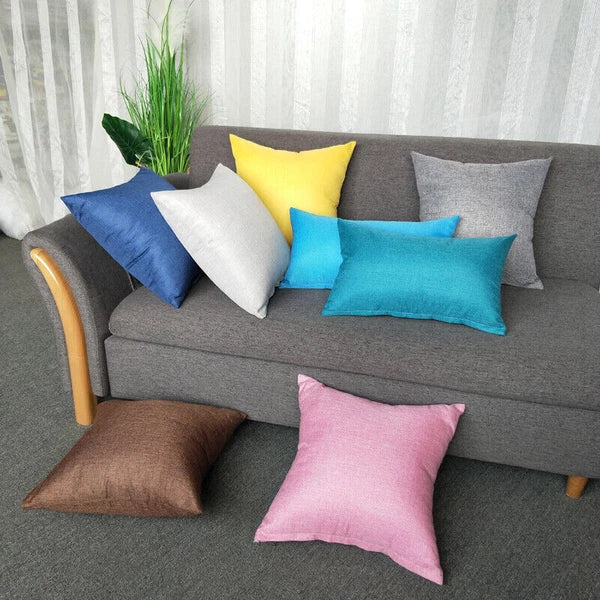 1PC Sofa Pillow Case Throw Waist Cushion Covers Pillowcase Home Christmas Decor