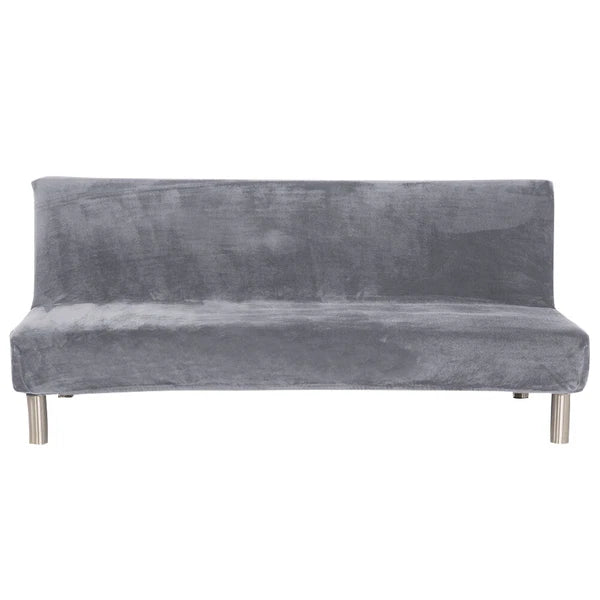 Armless Sofa Bed Cover Futon Full Size Thicker Plush Sofa Slipcover New