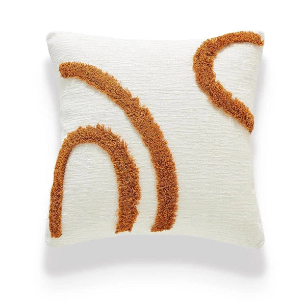 45x45cm Brown Vintage Nordic Throw Pillow Cover Cream Light Luxury Sofa Cushion