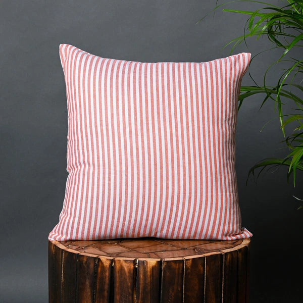 Cotton Cushion Covers Throw Pillow Cover Case Striped Home Sofa Decor-Set of 2