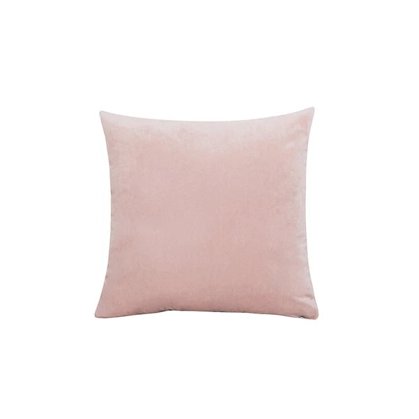 16" Solid Velvet Cushion Cover Candy Color Pillow Case For Sofa Car Home Decor