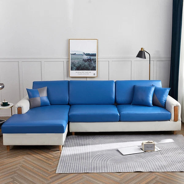 1 2 3 4 Seater PU Leather Sofa Cushion Cover Waterproof Sofa Couch Seat Cover