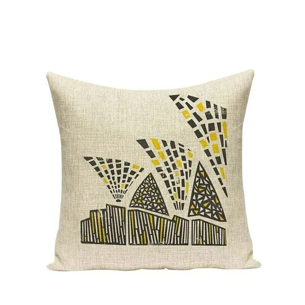 High Quality Cushion Cover Creative Building Car Printed Sofa Bed Chair Home