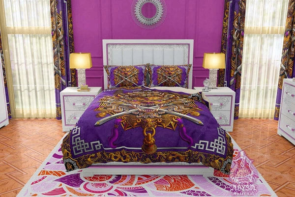 Bohemian  Sofa Throw Blanket - Double Side bed cover & Cushion -