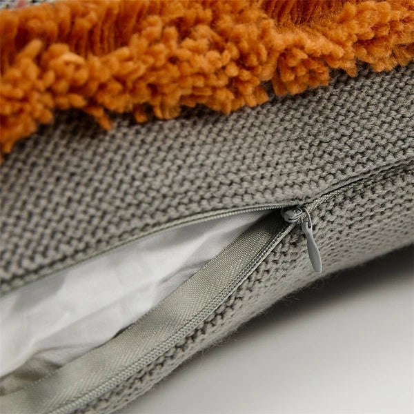Knitted Pillowcase Throw Waist Cushion Cover Tassel Pillow Case Sofa Bed 45*45cm