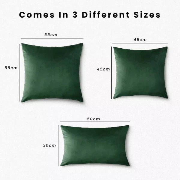 Velvet Cushion Covers Square Sofa Pillow Cases Pack of 4, 3, 2  Bed Sofa Decor
