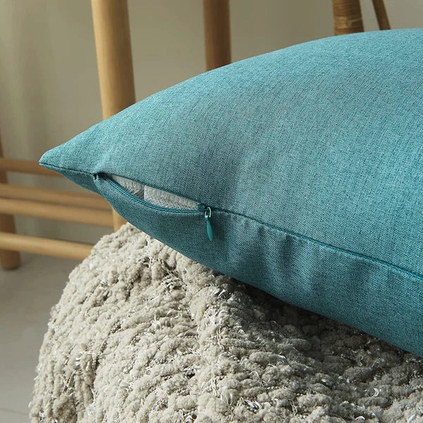 Outdoor Waterproof Cushion Cover Square Pillow Cases for Patio Tent Couch Sofa
