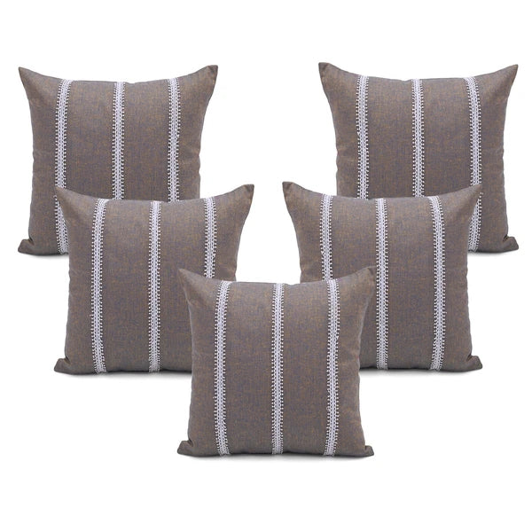 Cotton Pillow Cover Cushion Case Home Sofa Couch Bed Decor Square Covers Set 5