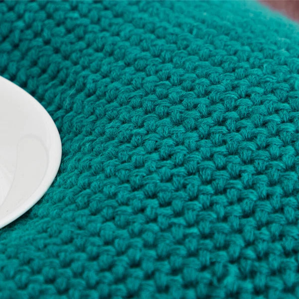 18'' Knitted Pillowcase Buttons Sofa Bed Throw Waist Cushion Covers Home Decor