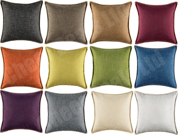 Cushion Cover 18inch 45cm Luxury Pillow Case Linen Trim Sofa Home Nylore Brand