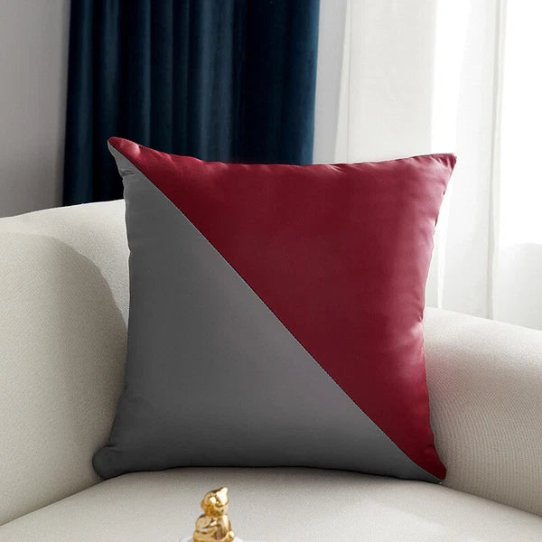 PU Leather Throw Pillow Case Decorative Cushion Cover Sofa Bed Home Decor