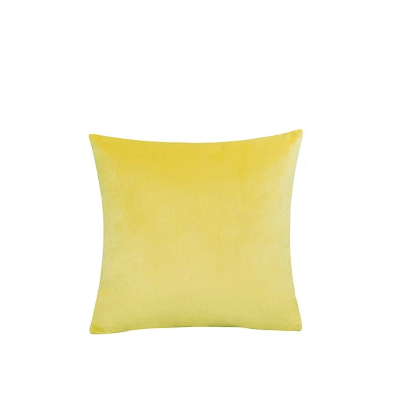 16" Solid Velvet Cushion Cover Candy Color Pillow Case For Sofa Car Home Decor