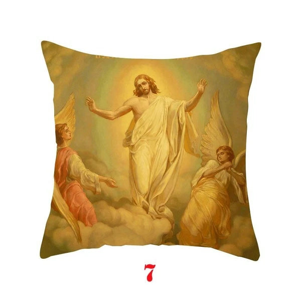 Virgin Mary Printed Pillow Case Car Bed Sofa Bedroom Decoration Cushion Cover
