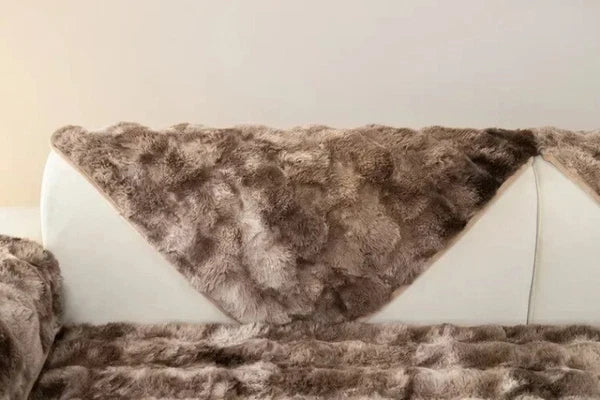 Plush Sofa Cover for Living Room SofaTowel Universal Non-slip Sofa Mat Blanket