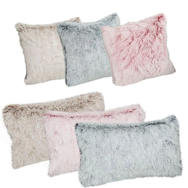 Velvet Plush Fur Faux Pillow Case Bed Sofa Waist Throw Cushion Cover Home Decor