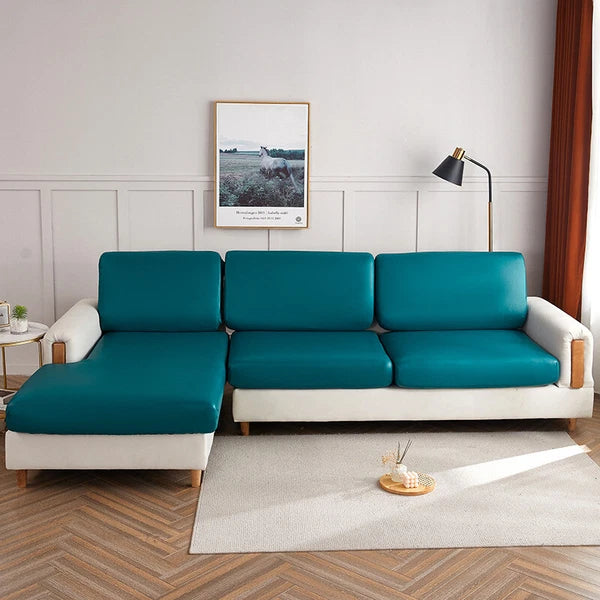 1 2 3 4 Seater PU Leather Sofa Cushion Cover Waterproof Sofa Couch Seat Cover