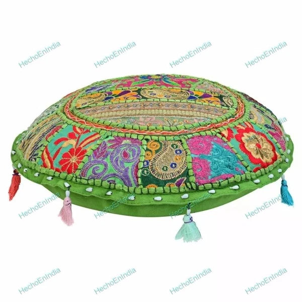 Patchwork Handwoven Pillow Cases Floor Home Sofa Art Car Boho Cushion Cover