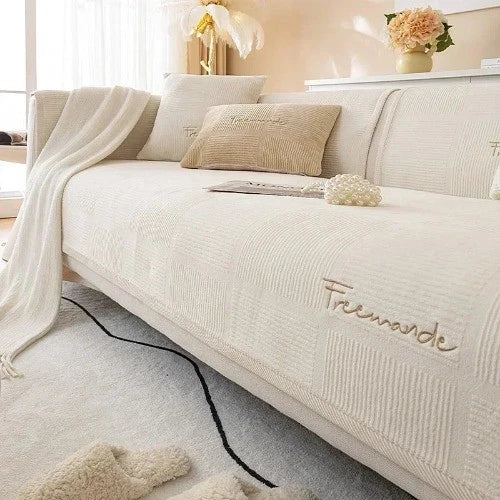 Luxury Soft SofaCover for Living Room Non-SlipSofa Cushion Mat SPlush Sofa Towel
