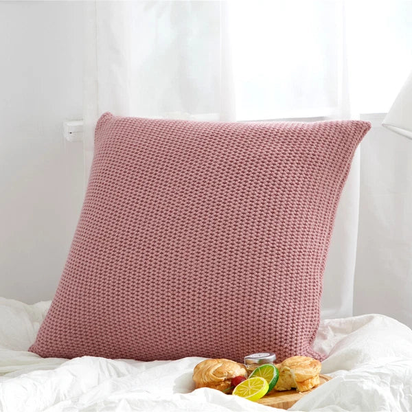 18'' Knitted Pillowcase Buttons Sofa Bed Throw Waist Cushion Covers Home Decor