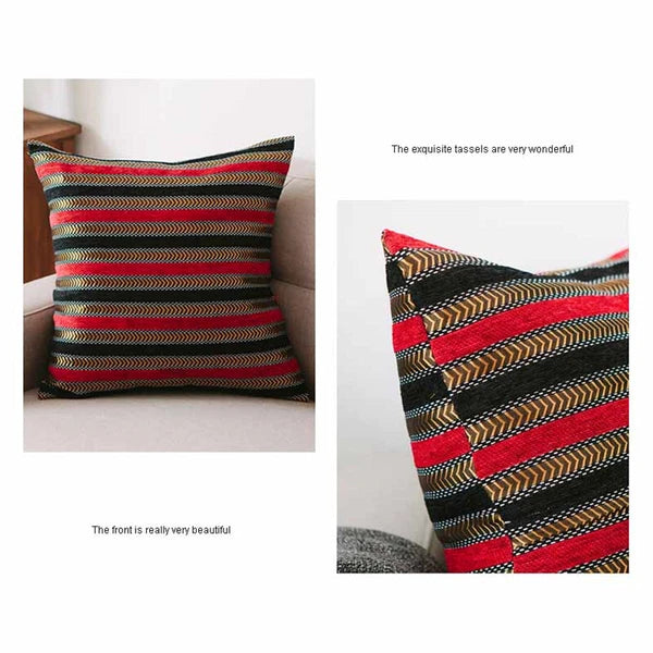 18x18" Chenille Fabric Vintage Throw Pillow Covers Sofa Bed Cushion Cover Case