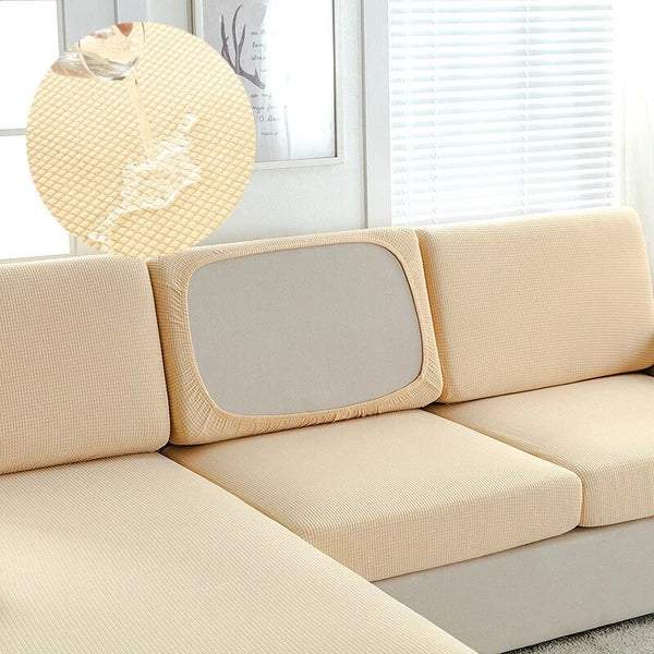 Waterproof Jacquard Sofa Cushion Cover Slipcover For Backrest Stretch Seat Cover