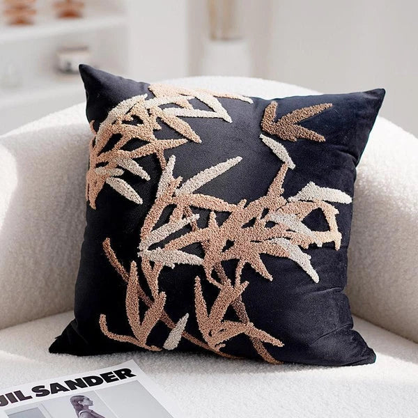 45x45cm Brown Vintage Nordic Throw Pillow Cover Cream Light Luxury Sofa Cushion