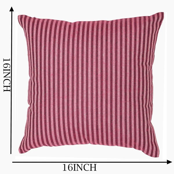 Cotton Cushion Covers Throw Pillow Cover Case Striped Home Sofa Decor-Set of 2
