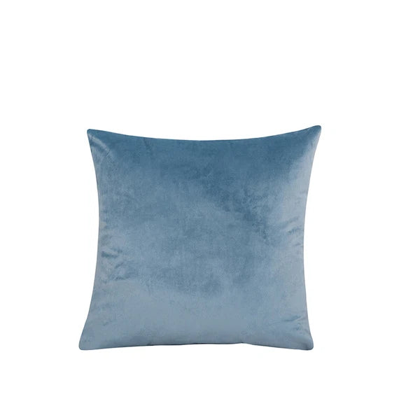 16" Solid Velvet Cushion Cover Candy Color Pillow Case For Sofa Car Home Decor