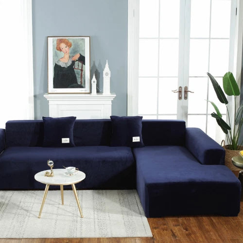 Velvet Sofa Covers  Elastic Sofa Slipcover Cover 1/2/3/4 Seat Stretch Protector