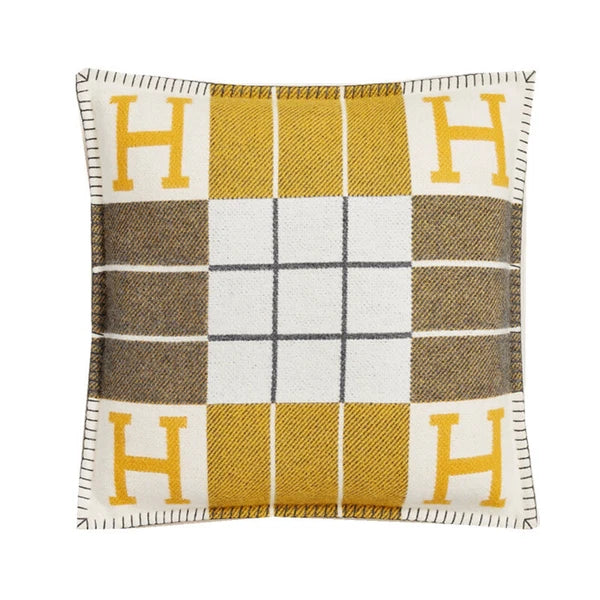 Cashmere Throw Pillow Wool Plaid Soft Warm Shawl Sofa Bedding Cushion Gift New