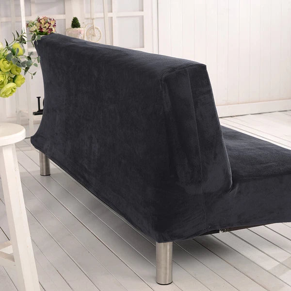 Armless Sofa Bed Cover Futon Full Size Thicker Plush Sofa Slipcover New