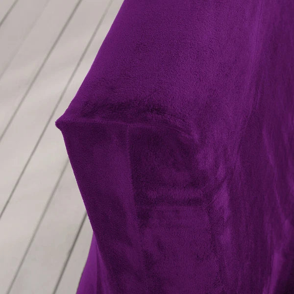 Velvet Armless Sofa Bed Cover Folding Futon Cover Sofa Slipcover 180-210cm